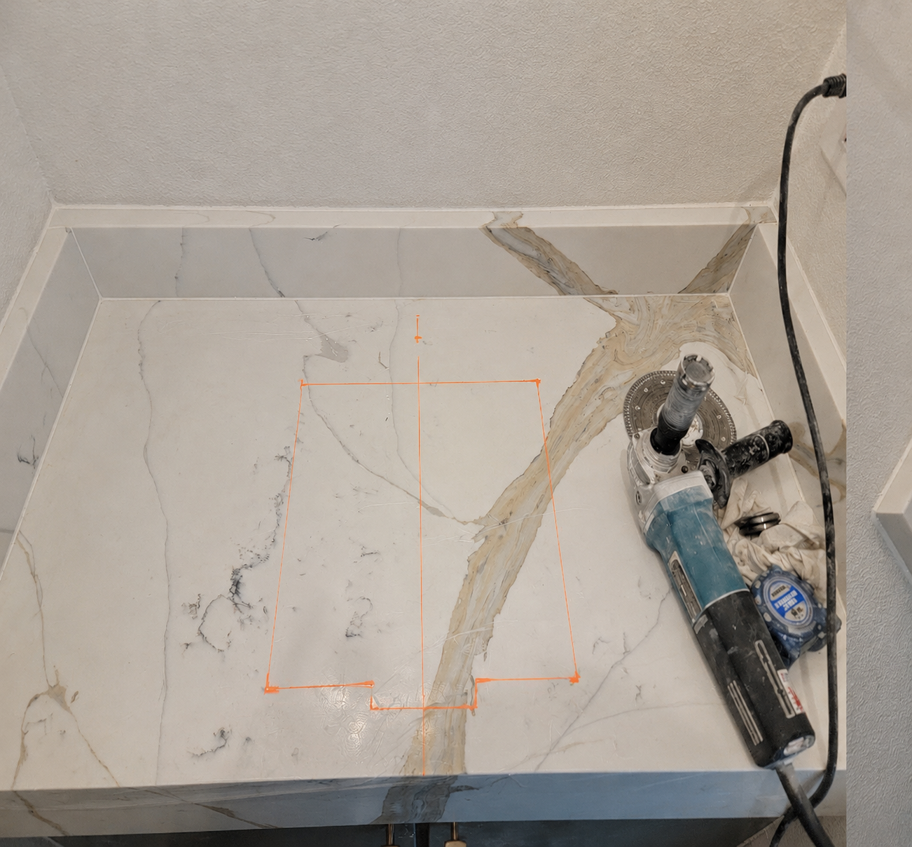 Countertop project before