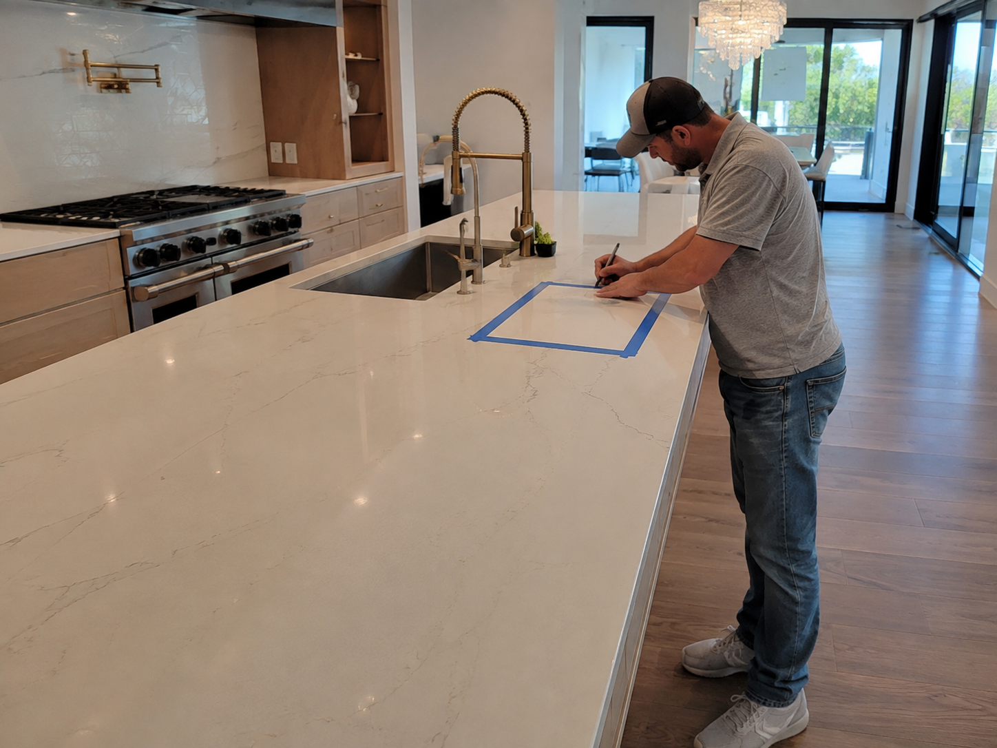 Quartz countertop service project